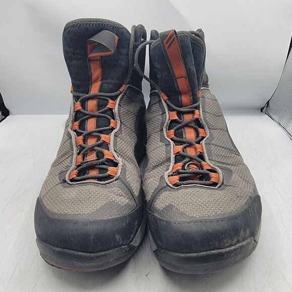 Simms Flyweight Wading Boots Felt Sole Mens 12 Gray Fishing Outdoors Summer - Picture 2 of 13